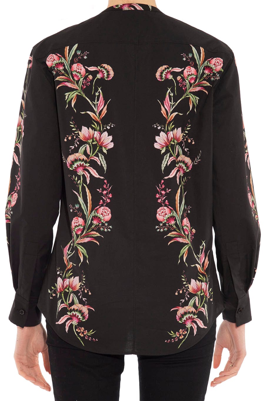GIAMBATTISTA VALLI-Printed Long Sleeve Blouse - Ivoire-