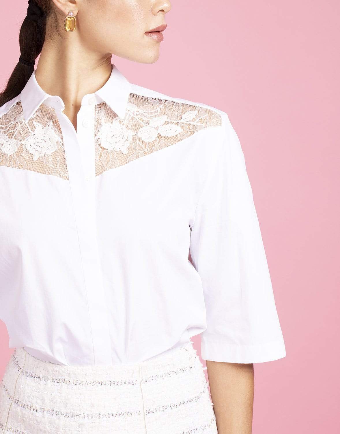 GIAMBATTISTA VALLI-Short Sleeve Blouse-