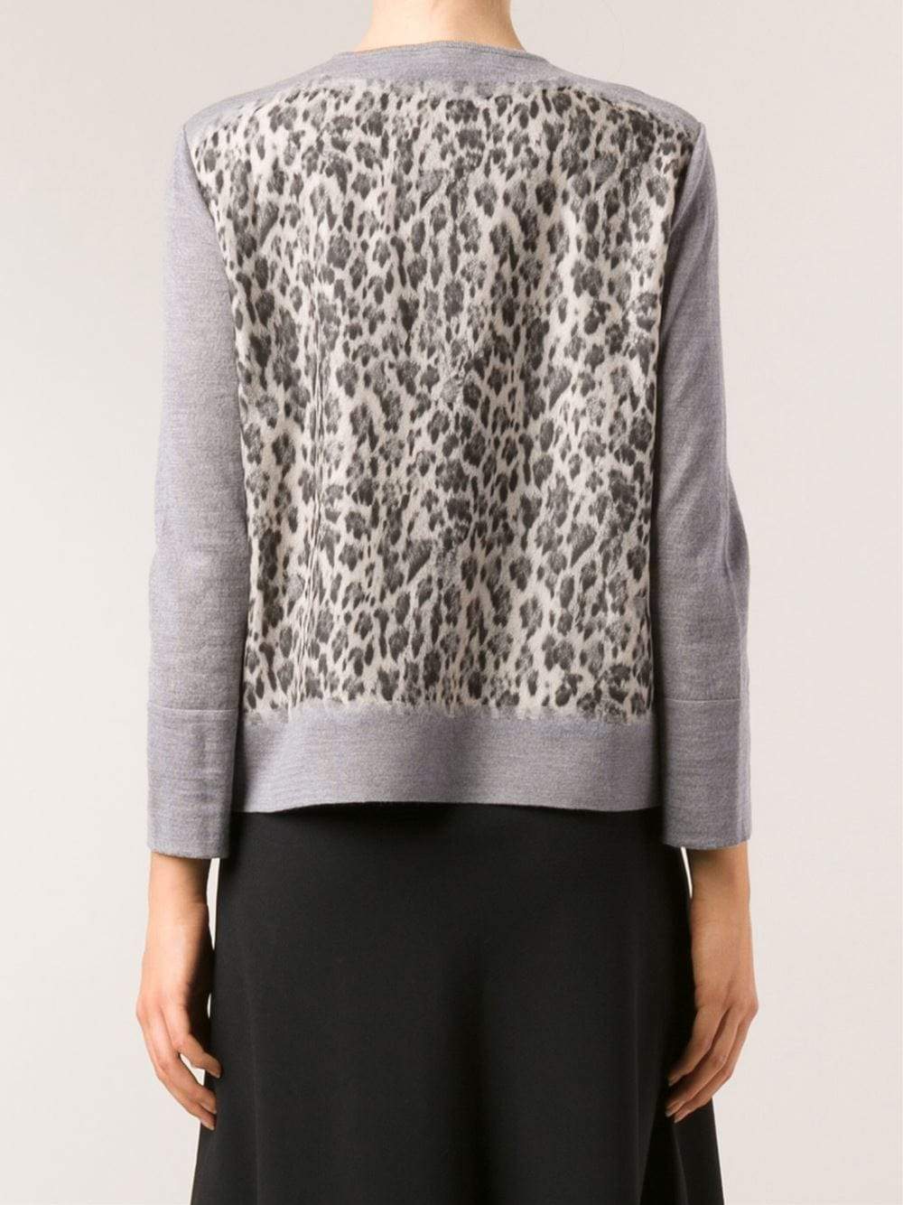 GIAMBATTISTA VALLI-Leopard Print Cardigan-