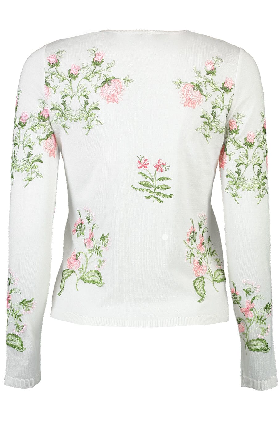GIAMBATTISTA VALLI-Floral Knit Cardigan-