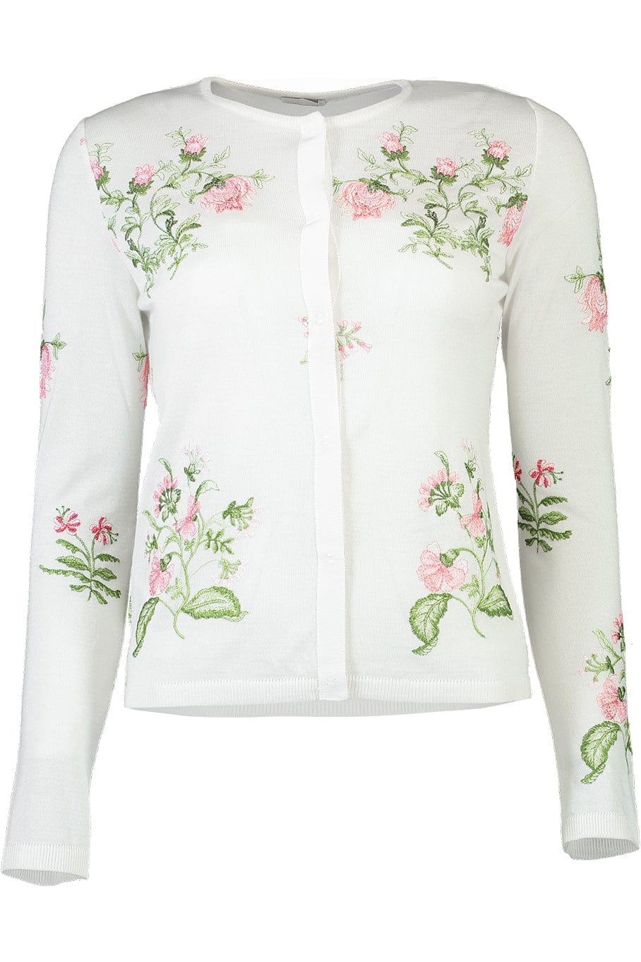 GIAMBATTISTA VALLI-Floral Knit Cardigan-