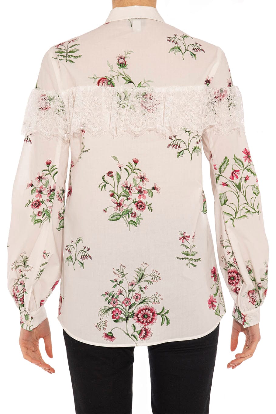 GIAMBATTISTA VALLI-Floral Long Sleeve Printed Blouse-