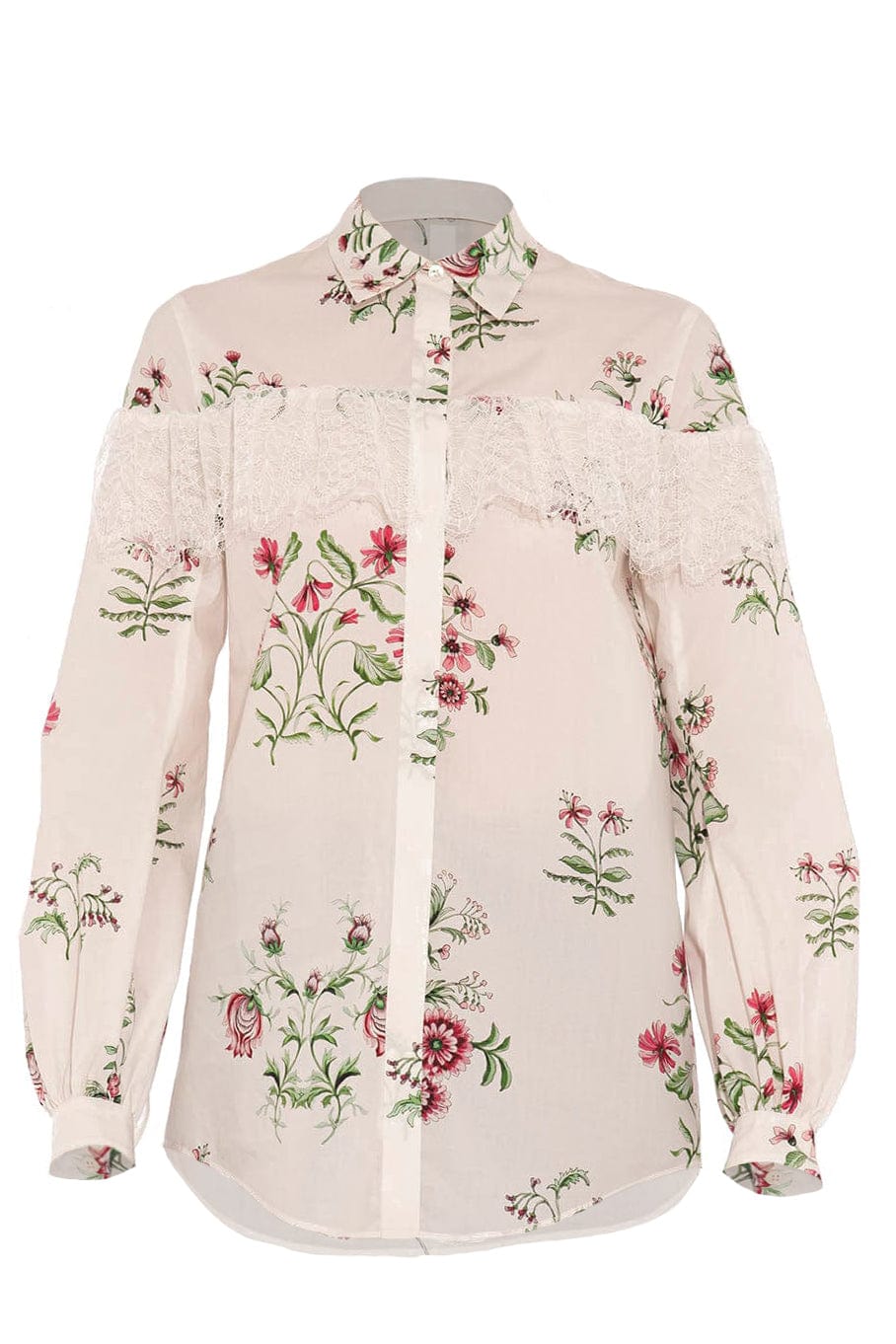 GIAMBATTISTA VALLI-Floral Long Sleeve Printed Blouse-