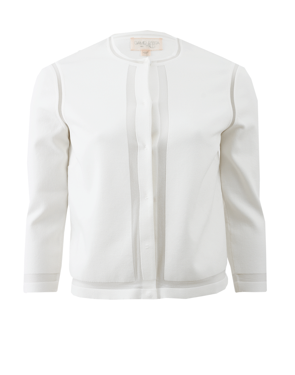 GIAMBATTISTA VALLI-Sheer Detail Cardigan-