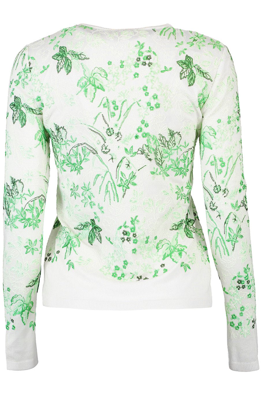 GIAMBATTISTA VALLI-Cashmere Silk Knit Top - Leaf-