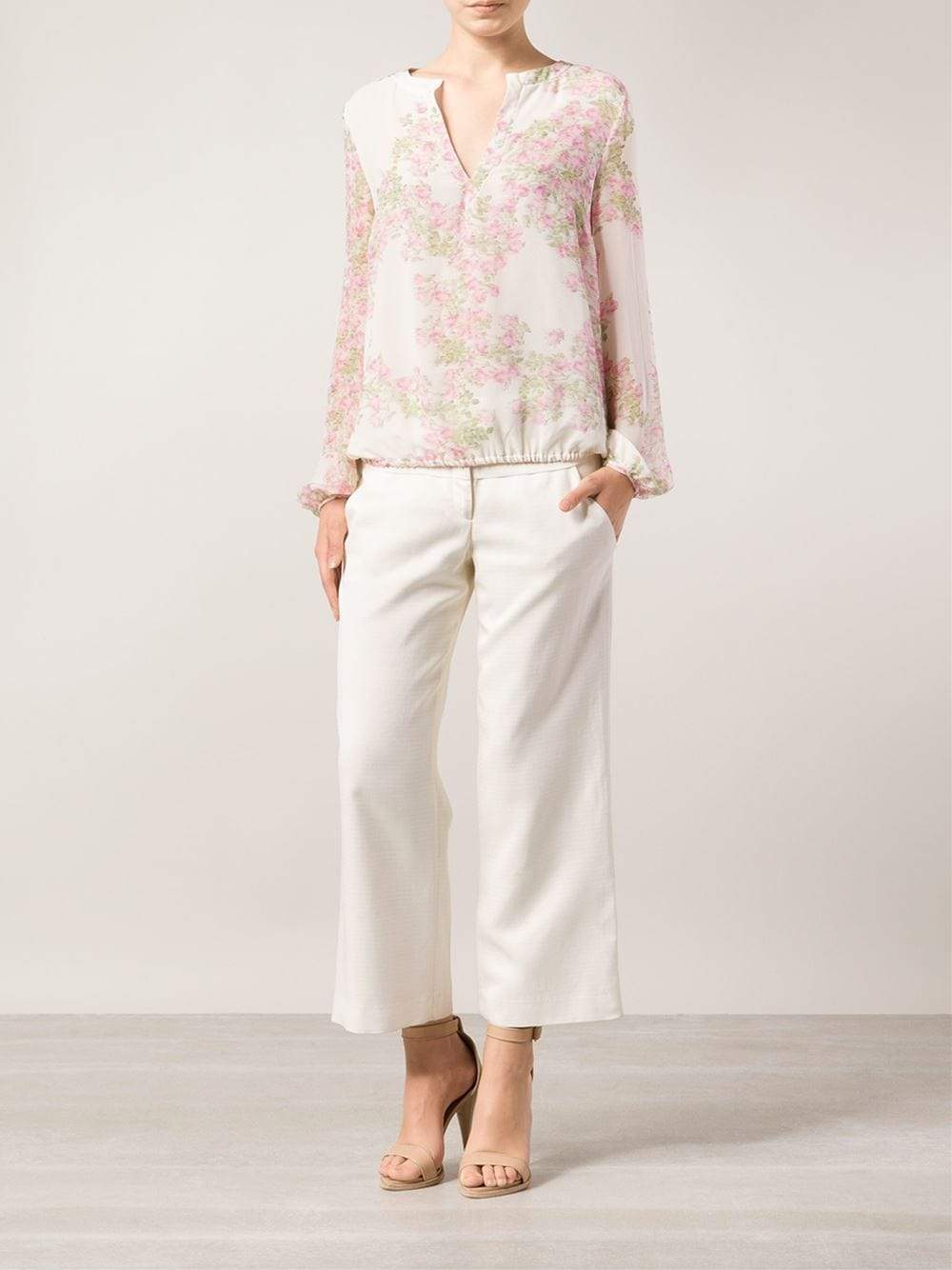 GIAMBATTISTA VALLI-Floral Print Blouse-