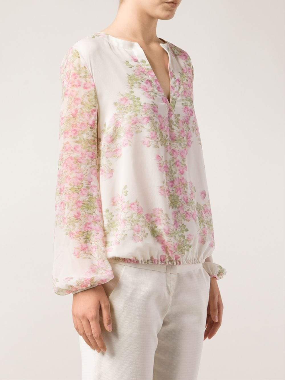 GIAMBATTISTA VALLI-Floral Print Blouse-