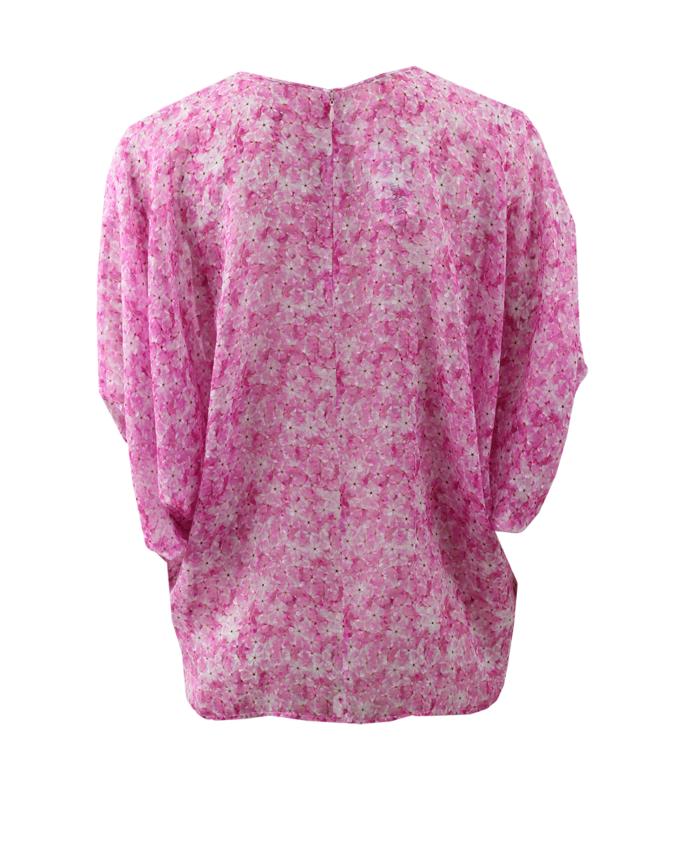 GIAMBATTISTA VALLI-Batwing Floral Print Top-