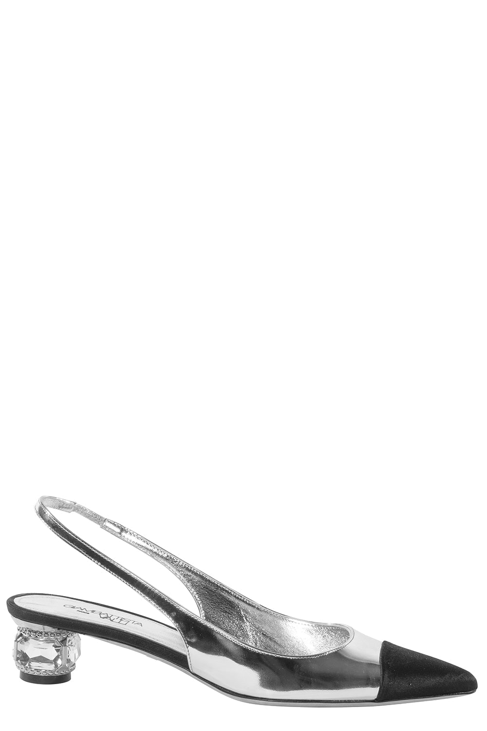GIAMBATTISTA VALLI-Slingback Crystal Heel - Black-