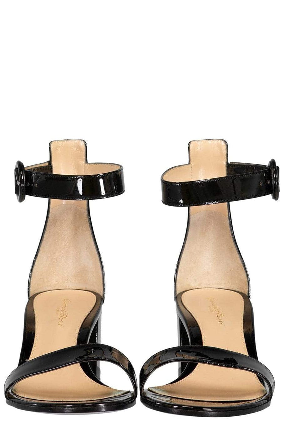 GIANVITO ROSSI-Versilla Patent Leather Sandal-BLACK
