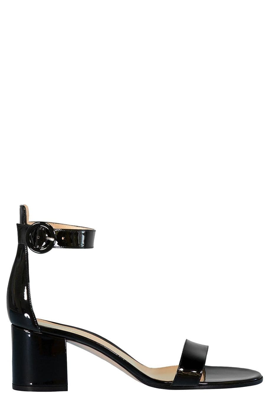 GIANVITO ROSSI-Versilla Patent Leather Sandal-BLACK