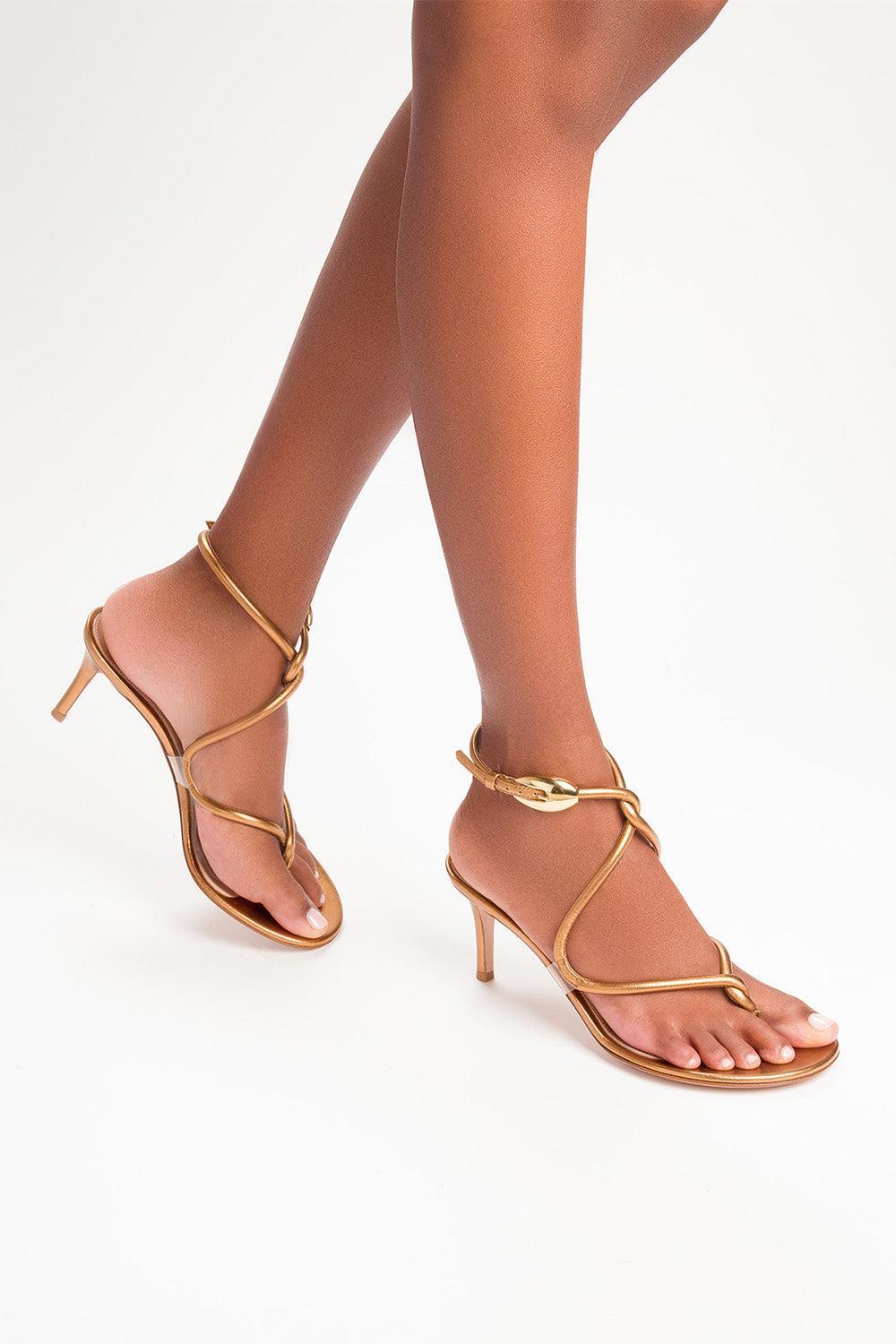 Mamba Silk Sandal 70-GOLD-36-SHOESANDAL-GIANVITO ROSSI