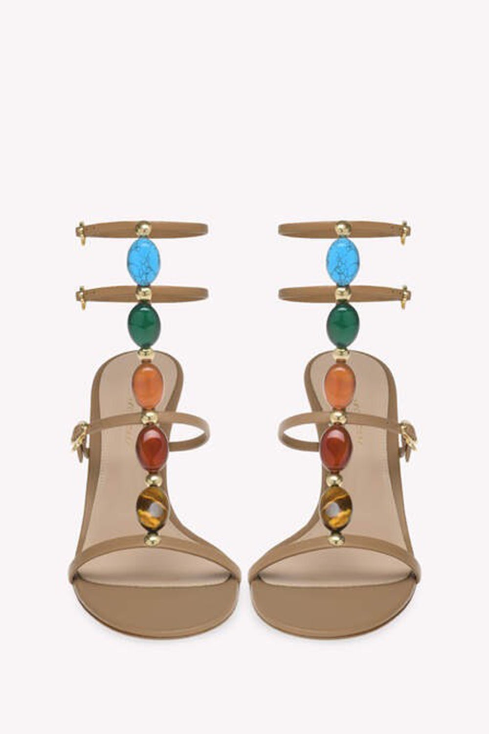 Gianvito Rossi Ladies Sienna Nappa Double Strap Flat Sandals | eBay