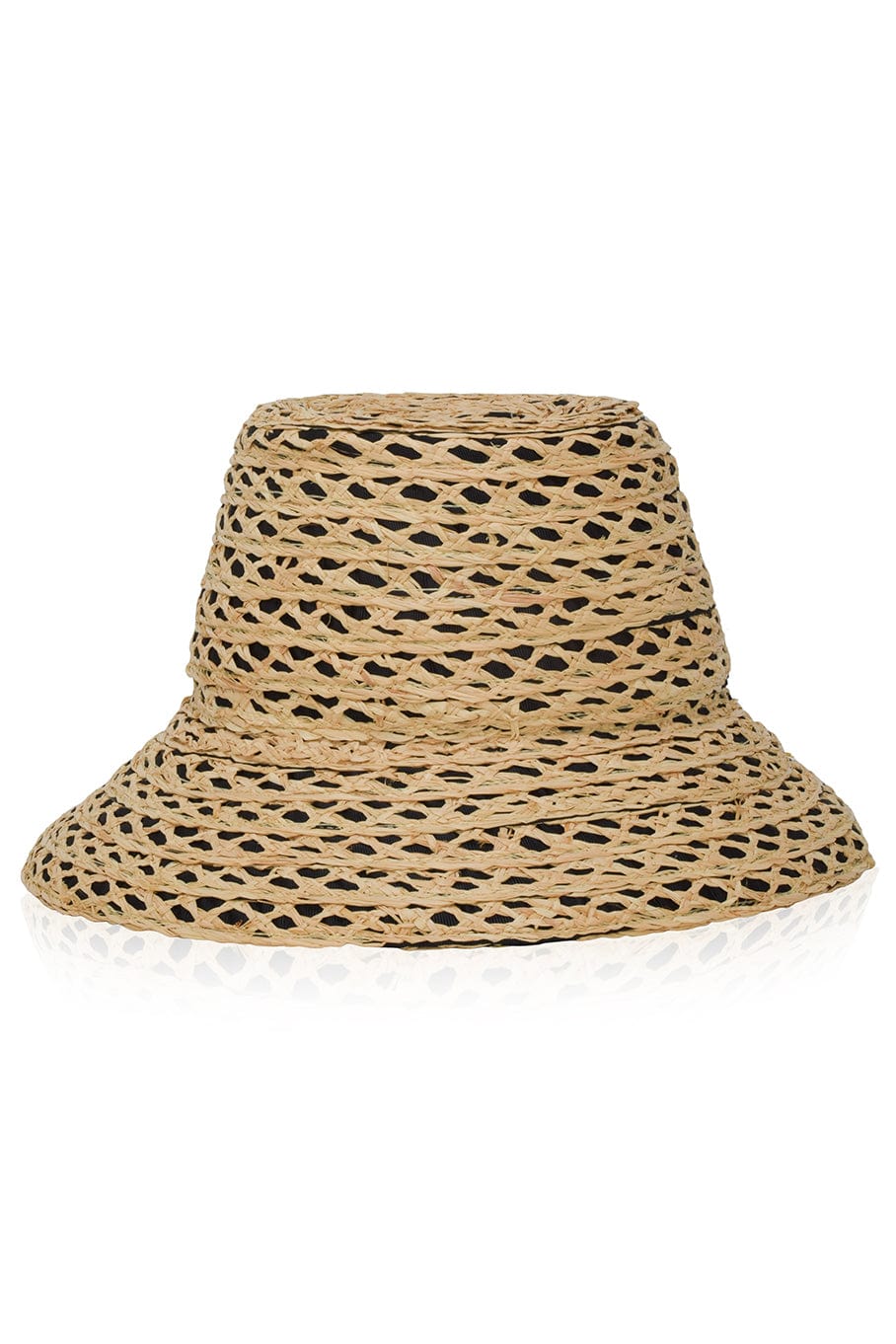 GIGI BURRIS MILLINERY-Ida Raffia Straw Hat - Black-