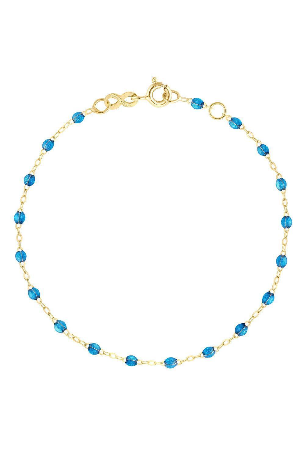  Azurite Classic Gigi Bracelet - Yellow Gold-AZURITE-6.7-JEWELRYBOUTIQUEBRACELET O-GIGI CLOZEAU 