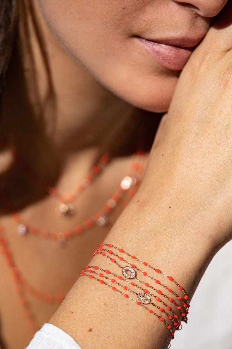GIGI CLOZEAU-Classic Gigi Bracelet - 6.7in - Coral-CORAL