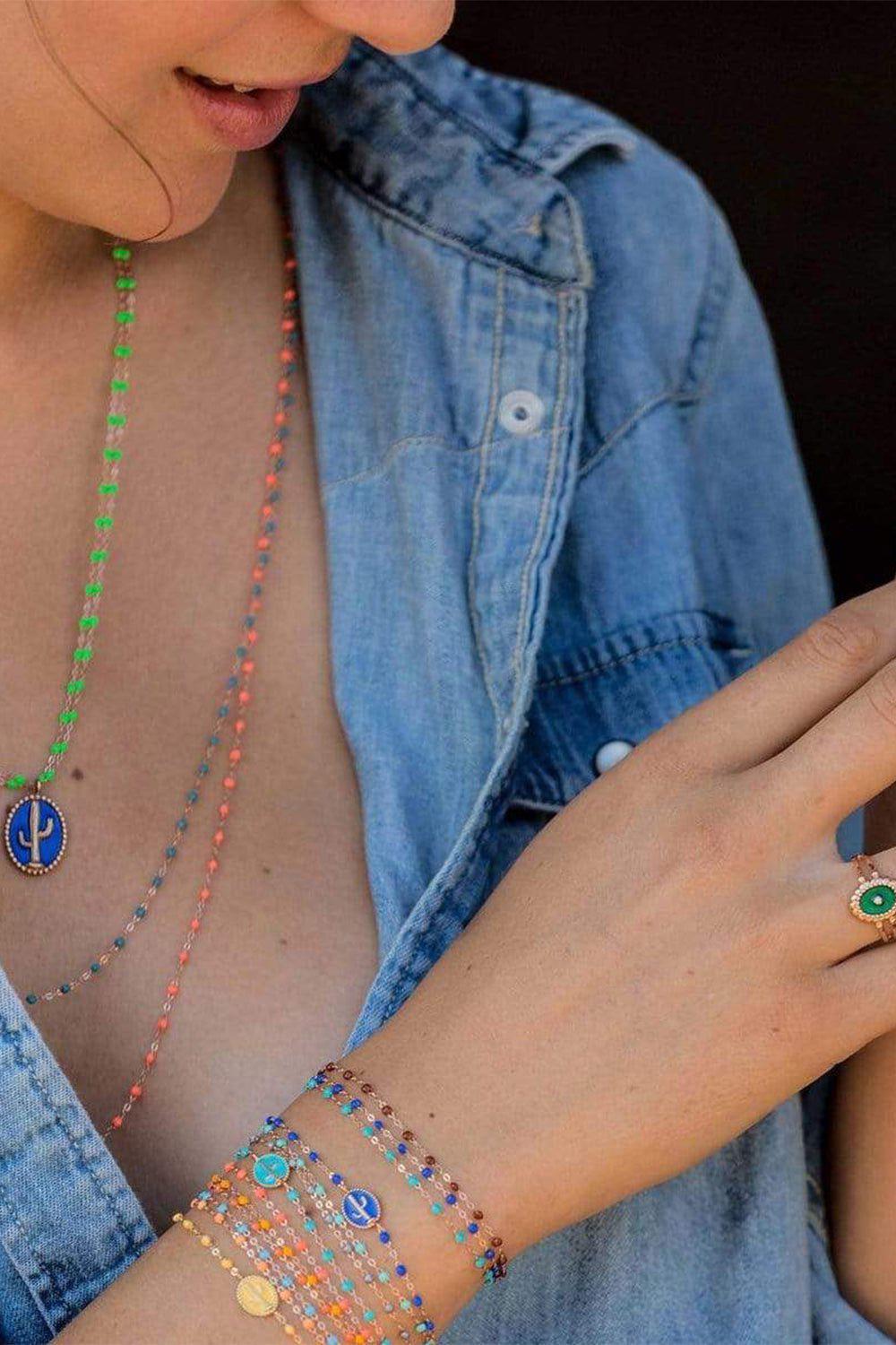 GIGI CLOZEAU-Classic Gigi Bracelet - 6.7in - Lagoon-