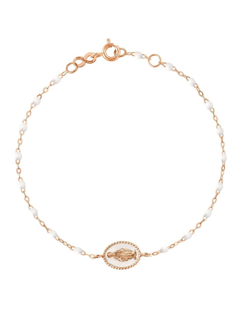 GIGI CLOZEAU-Madone Charm Classic Gigi Bracelet - 6.7in - White-