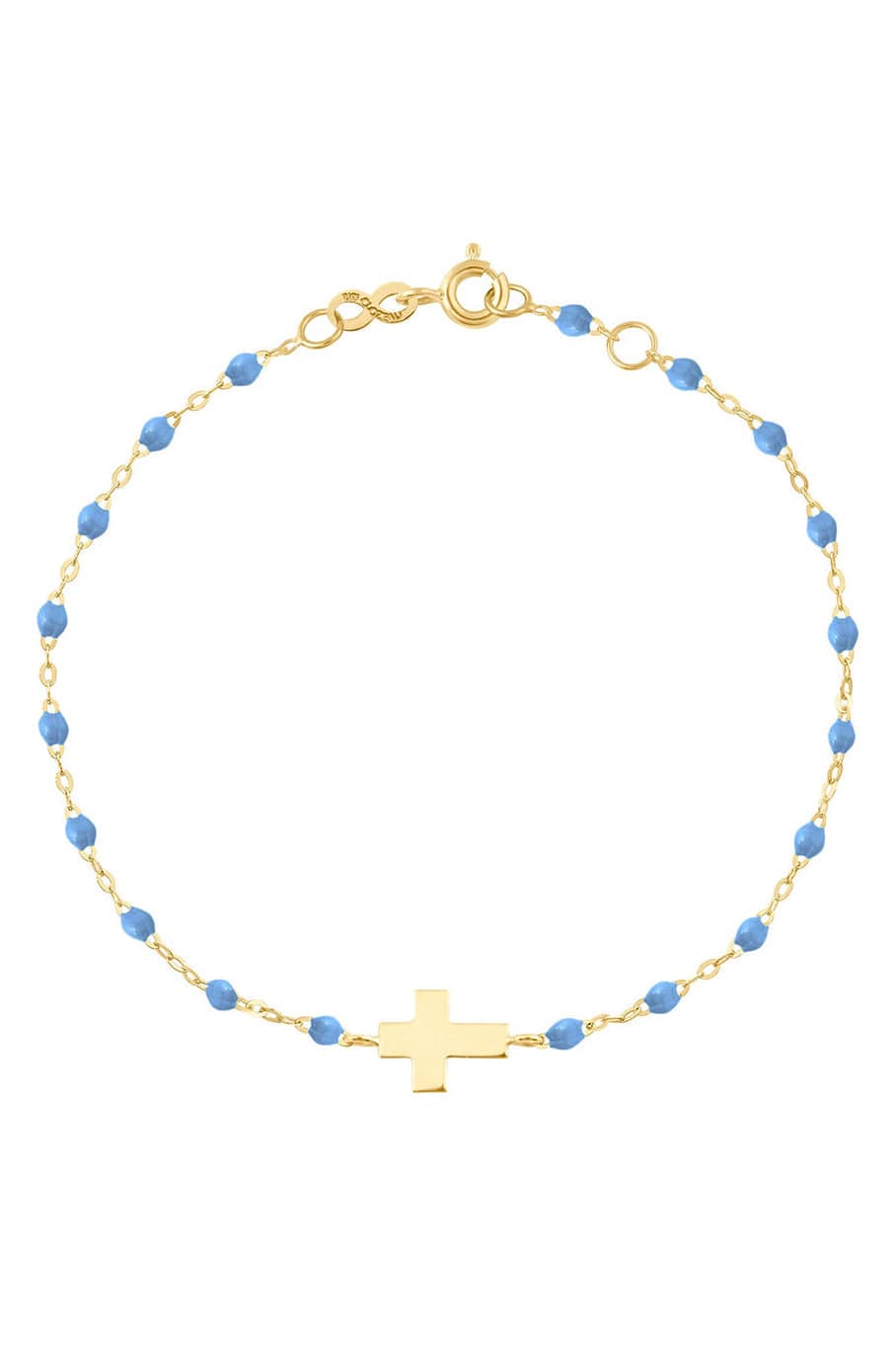 GIGI CLOZEAU-Classic Cross Bracelet - 6.7in - Sky-SKY