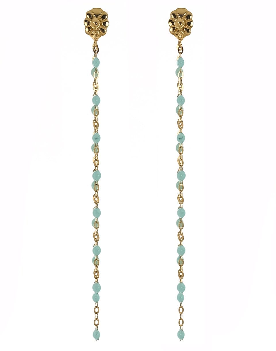 GIGI CLOZEAU-Classic Gigi Dangling Earrings - Jade-YG-JADE