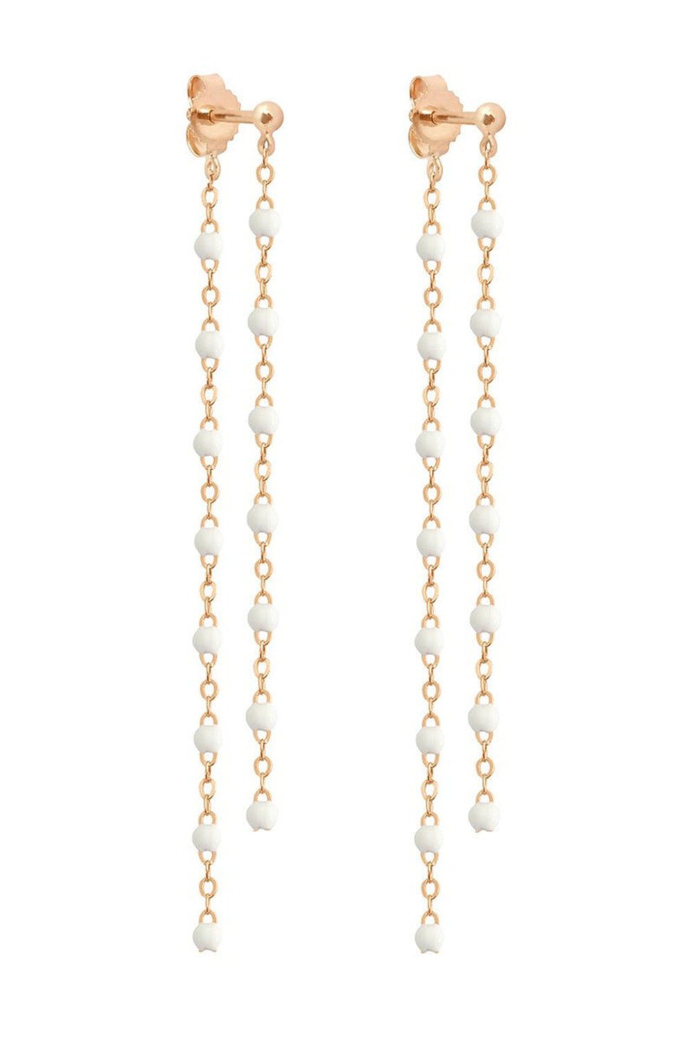 GIGI CLOZEAU-Classic Gigi Dangling Earrings - White-