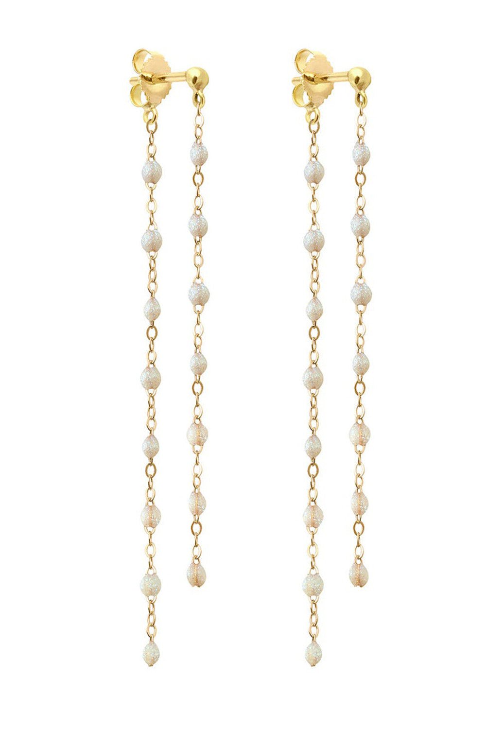 GIGI CLOZEAU-Classic Gigi Dangling Earrings - Opal-YG/OPAL