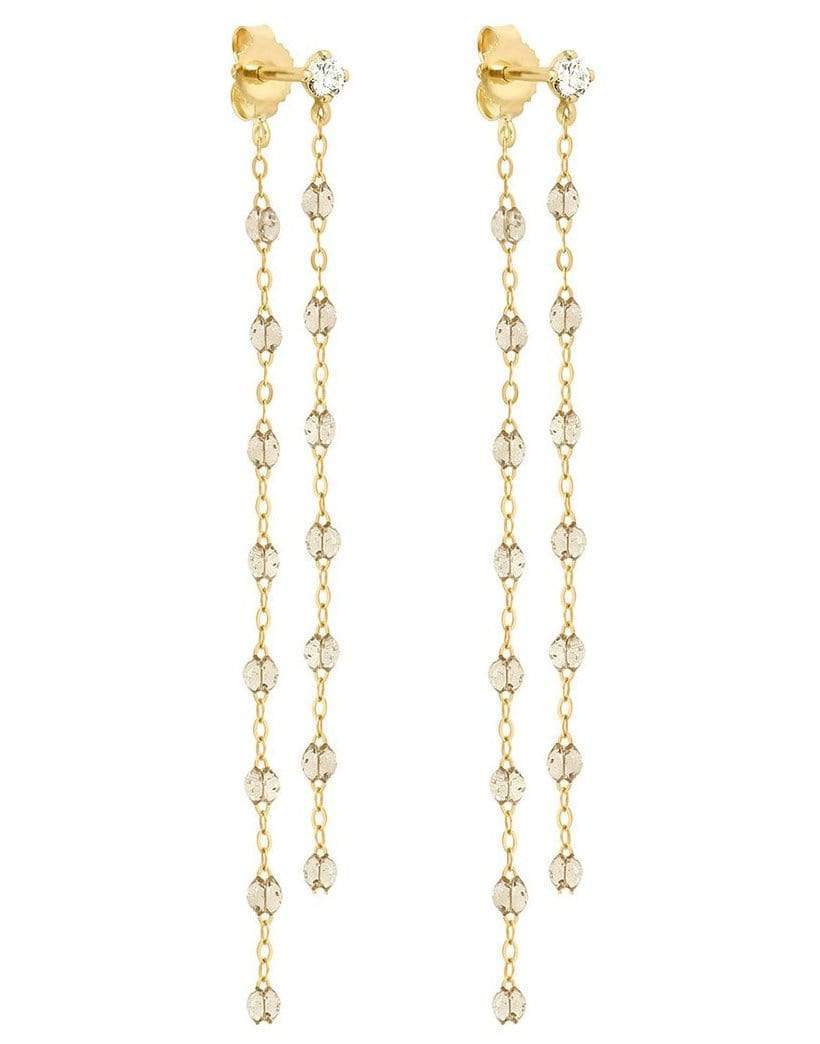 GIGI CLOZEAU-Classic Gigi Dangling Earrings - Sparkle-YG/SPARK