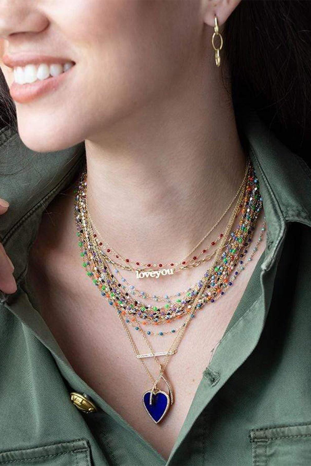 GIGI CLOZEAU-Classic Gigi Necklace - 16.5in - Jeans-JEANS