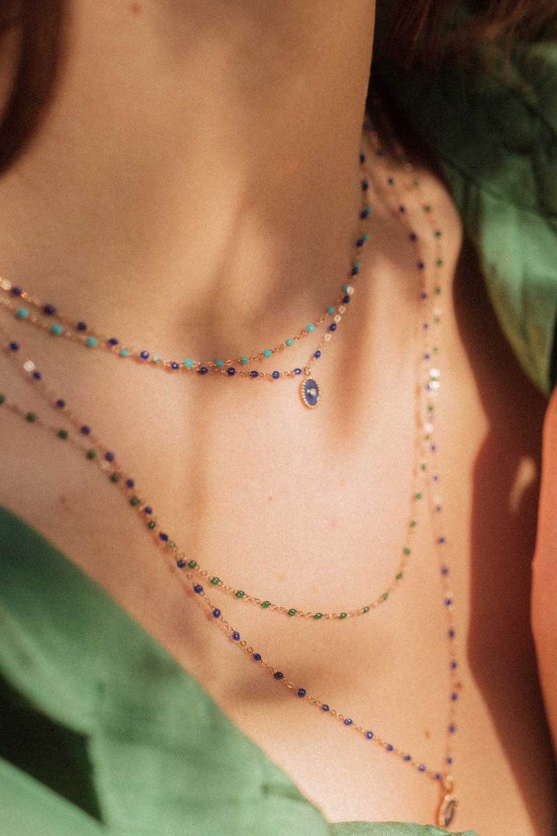 GIGI CLOZEAU-Classic Gigi Sautoir Necklace - 23.6in - Lagoon-LAGOON