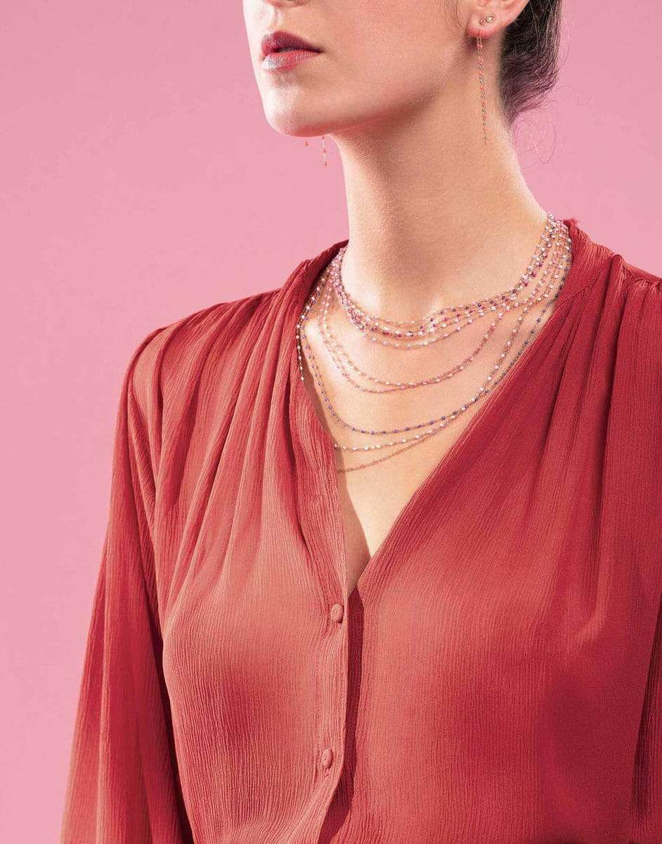 GIGI CLOZEAU-Classic Gigi Necklace - 16.5in - Mauve-MAUVE