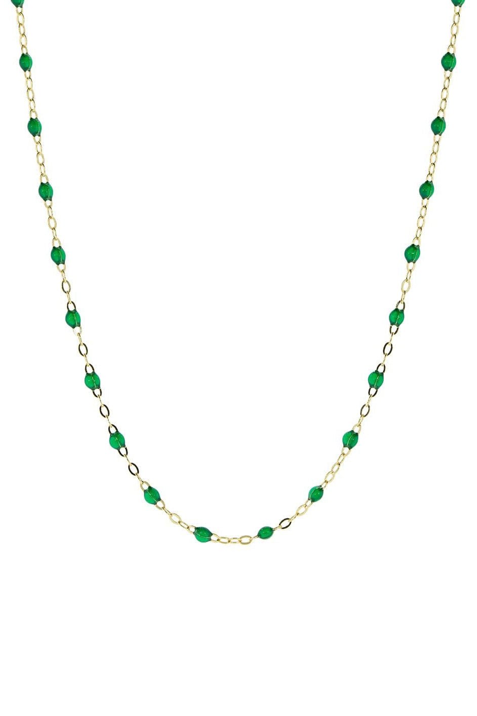 GIGI CLOZEAU-Classic Gigi Necklace - 16.5in - Emerald-RG/EMRLD