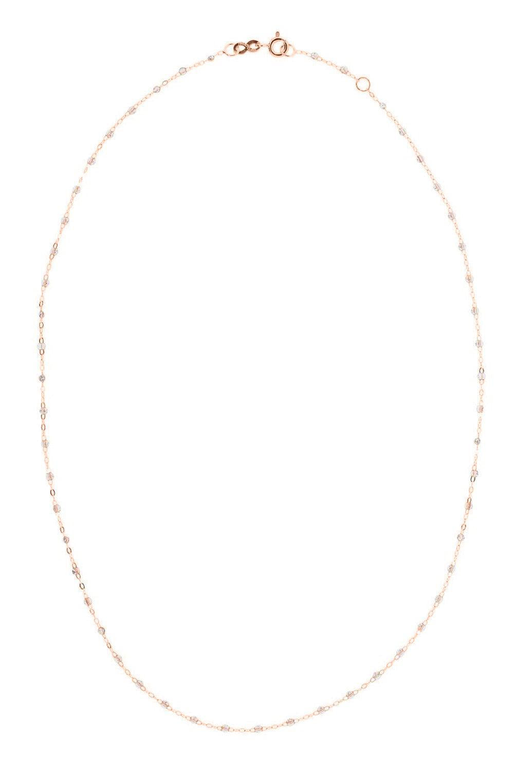  White Classic Gigi Necklace - Rose Gold-RG/WHT-16.5-JEWELRYBOUTIQUENECKLACE O-GIGI CLOZEAU 