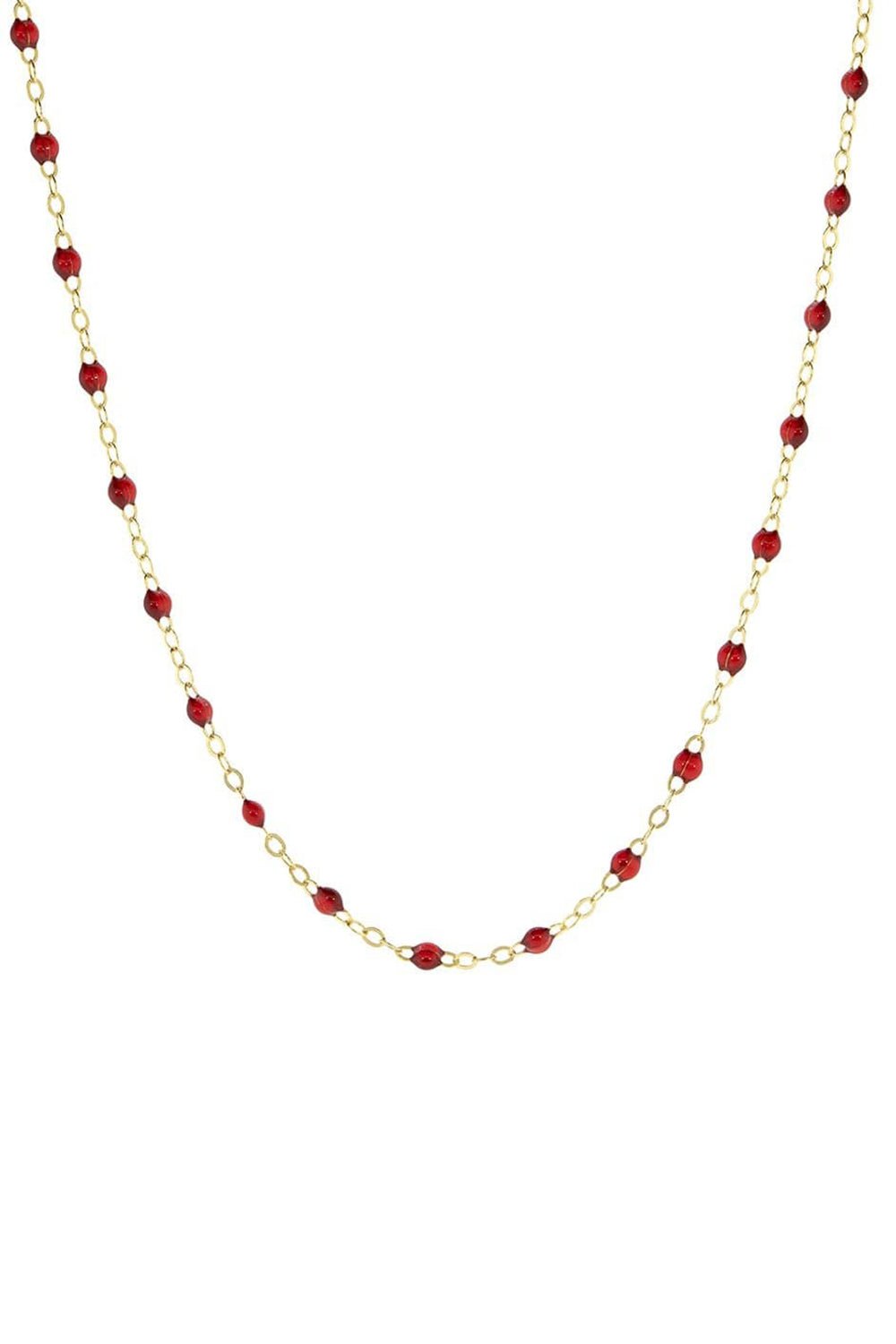 GIGI CLOZEAU-Classic Gigi Necklace - 16.5in - Yellow Gold-RUBY