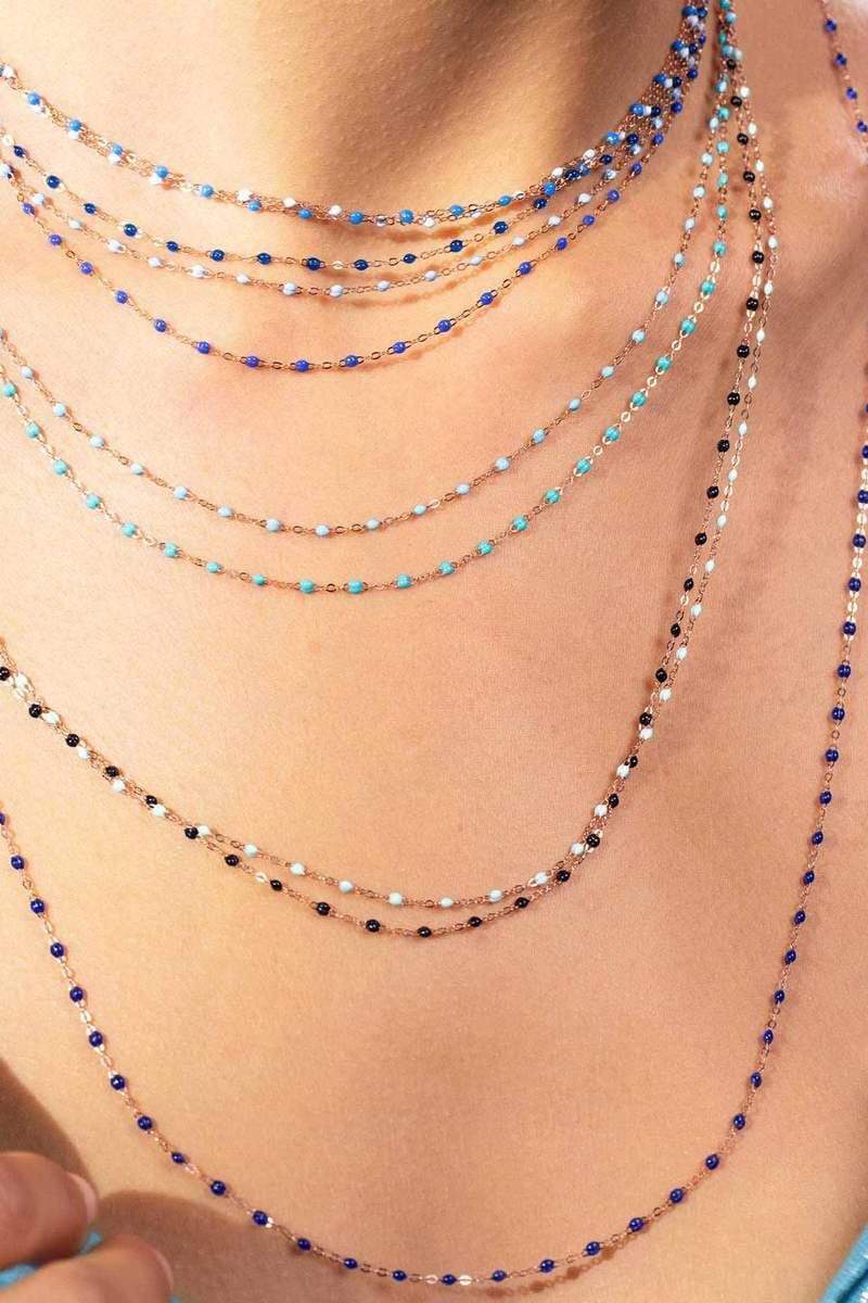 GIGI CLOZEAU-Classic Gigi Necklace - 16.5in - Turquoise Green-YG/TURQ