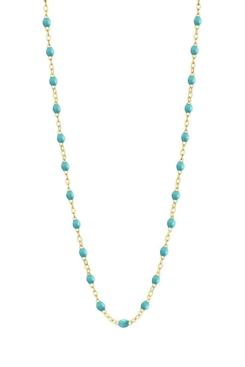 GIGI CLOZEAU-Classic Gigi Necklace - 16.5in - Turquoise Green-YG/TURQ