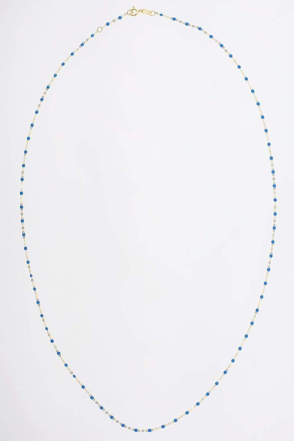 GIGI CLOZEAU-Classic Gigi Sautoir Necklace - 24in - Blue-YG/BLUE