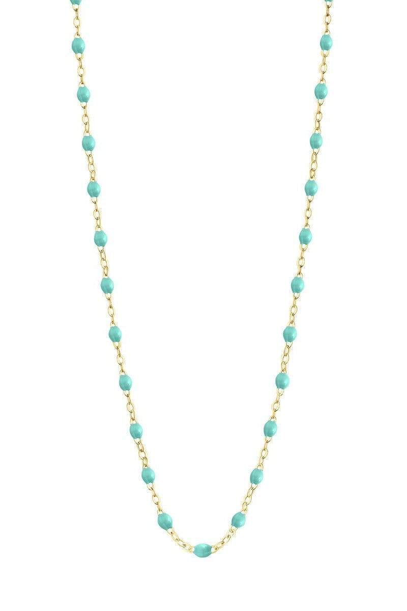 GIGI CLOZEAU-Classic Gigi Necklace - 16.5in - Lagoon-YG/LAG