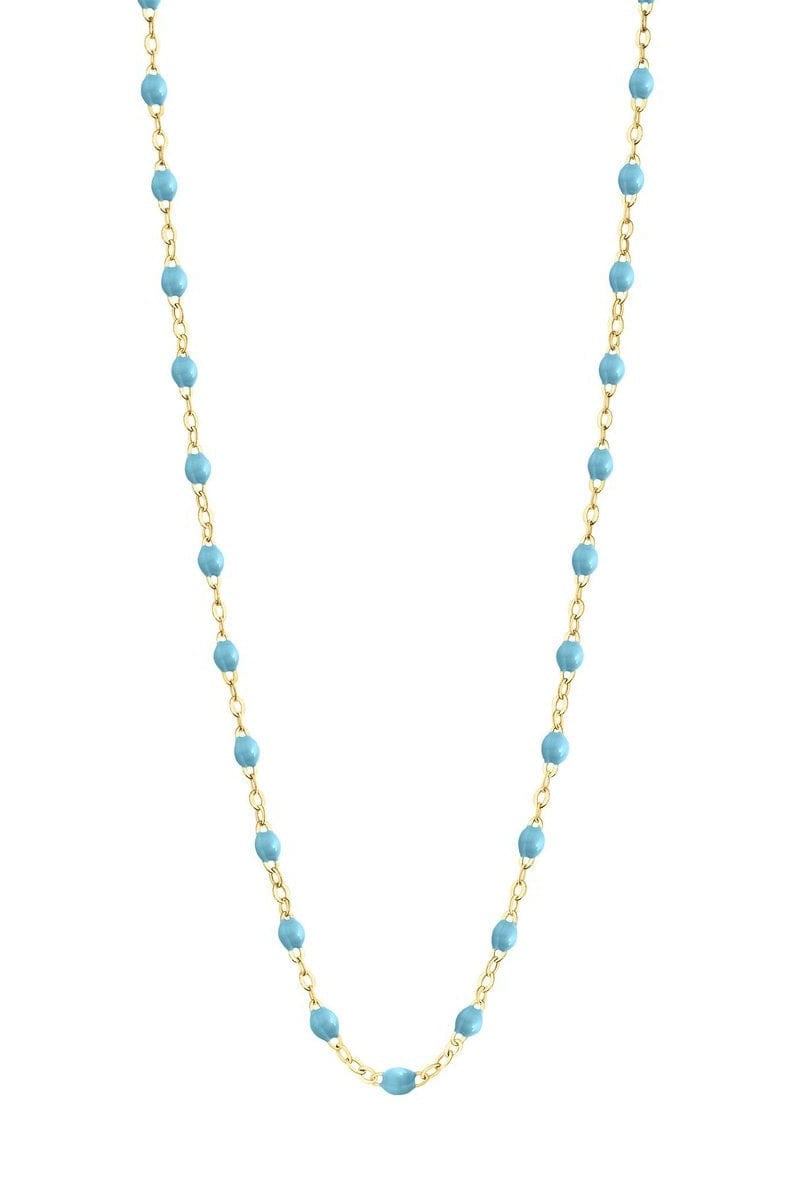GIGI CLOZEAU-Classic Gigi Necklace - 19.7in - Turquoise-YG/TURQ