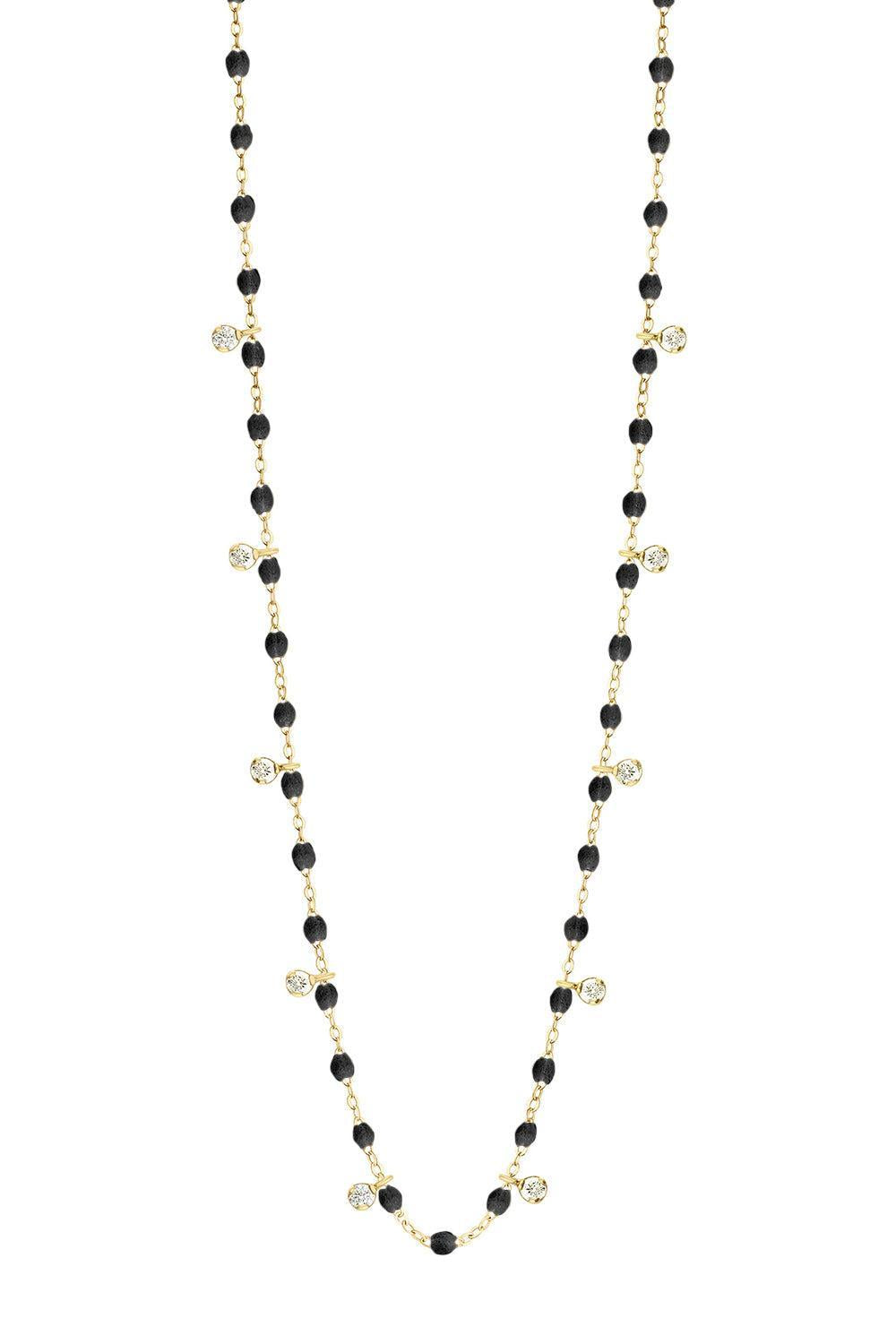 10 Diamond Black Gigi Classic Supreme Necklace - Yellow Gold-BLACK-23.6-JEWELRYFINE JEWELNECKLACE O-GIGI CLOZEAU