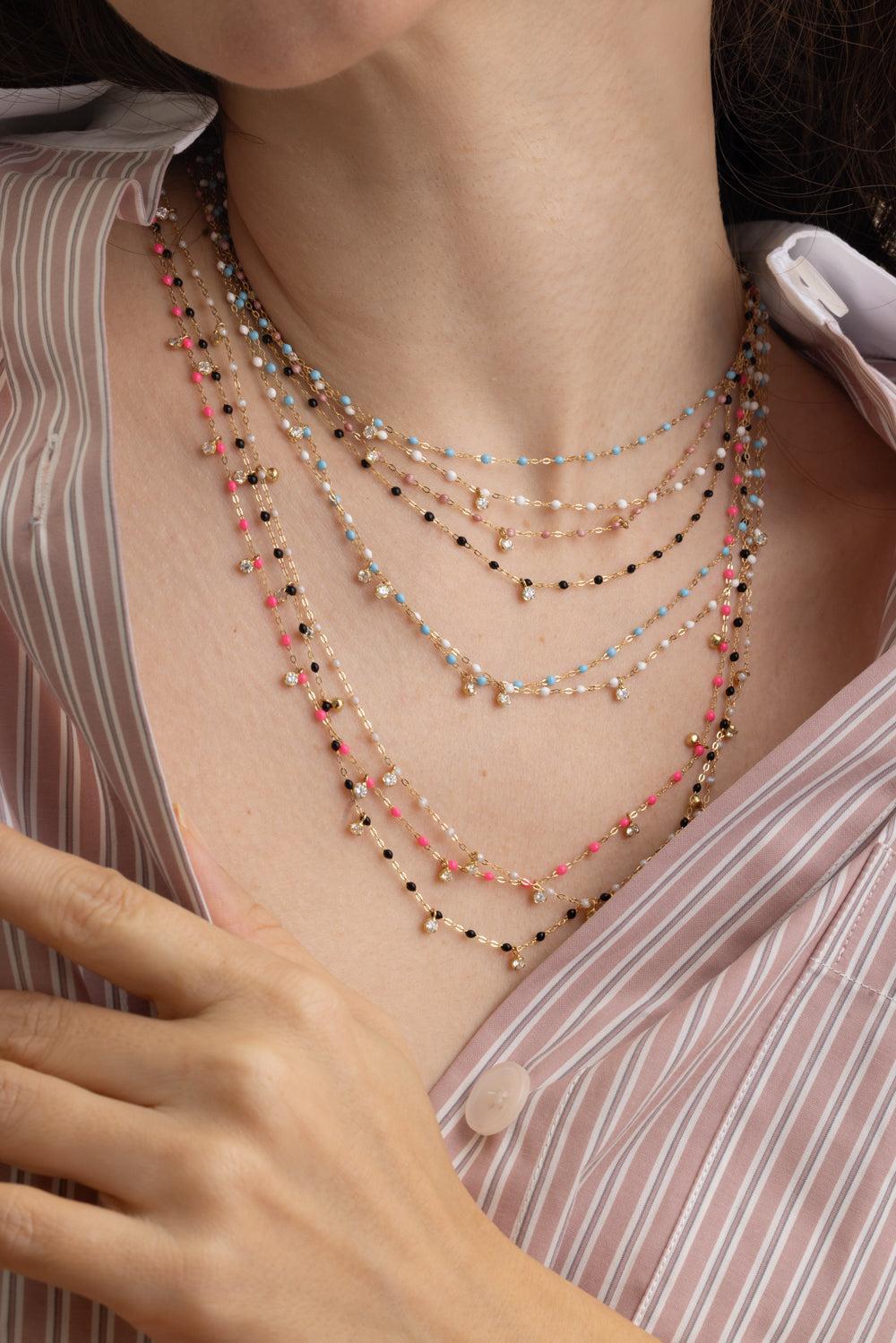 10 Diamond Opal Gigi Classic Supreme Necklace - Yellow Gold-OPAL-23.6-JEWELRYFINE JEWELNECKLACE O-GIGI CLOZEAU