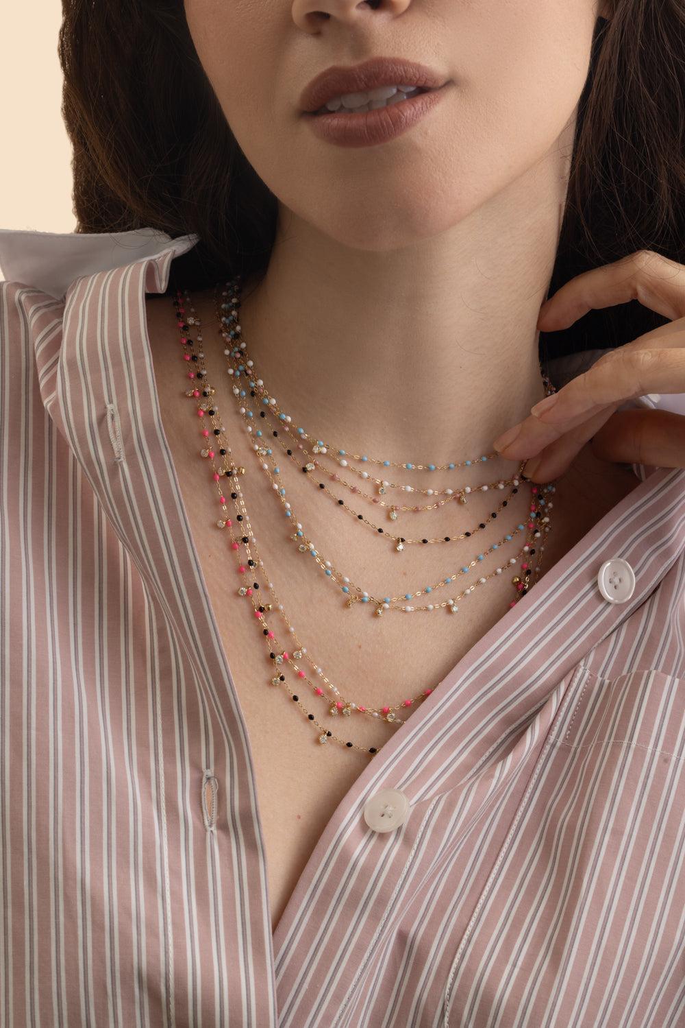 10 Diamond Opal Gigi Classic Supreme Necklace - Yellow Gold-OPAL-23.6-JEWELRYFINE JEWELNECKLACE O-GIGI CLOZEAU