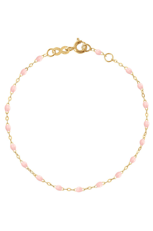 Baby Pink Classic Gigi Bracelet - Yellow Gold
