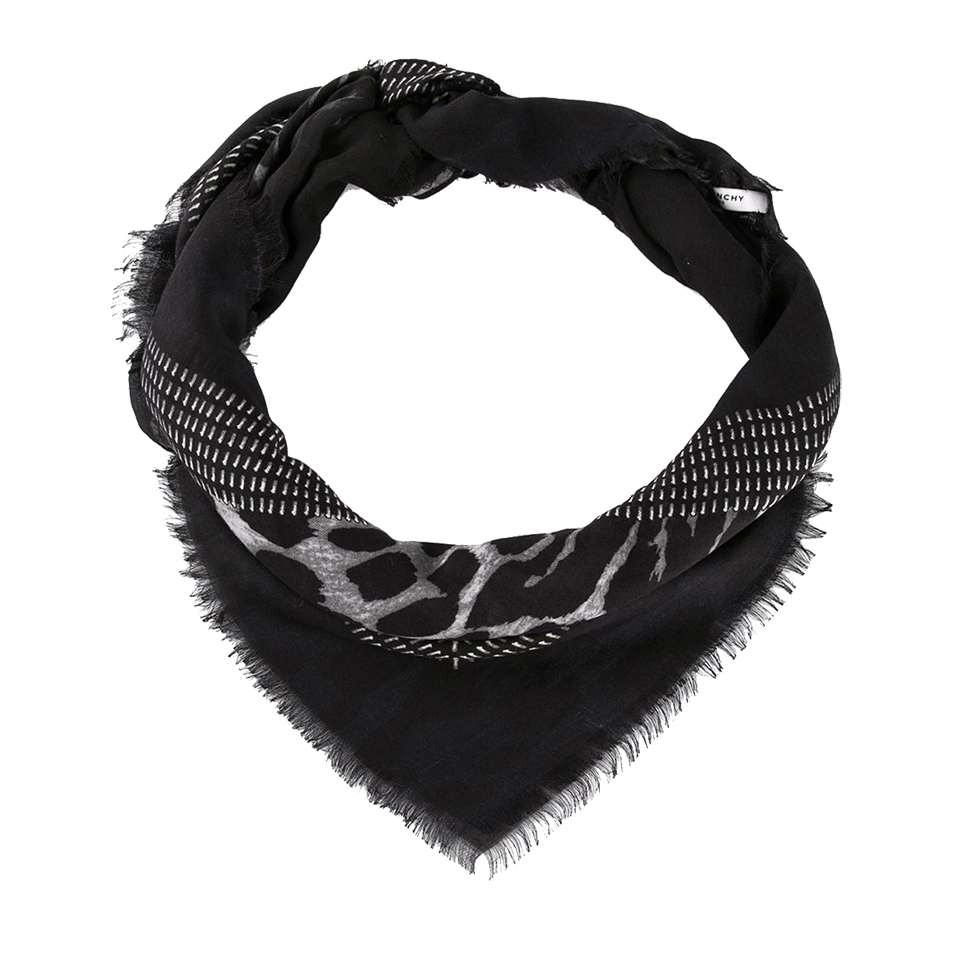 GIVENCHY-Shaded Leopard Scarf-
