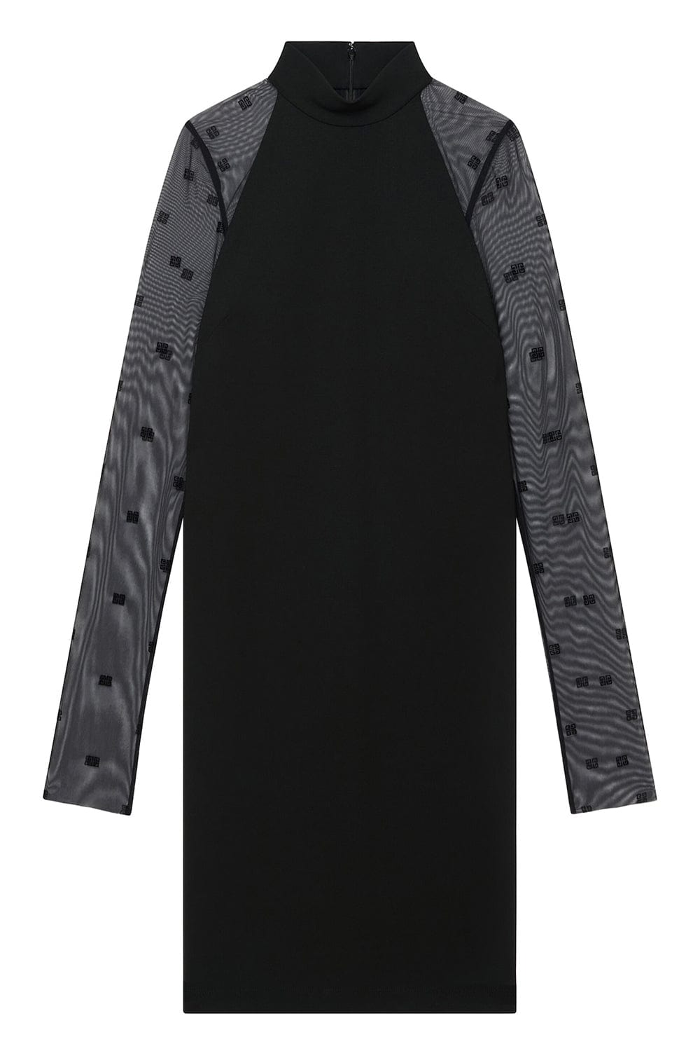 GIVENCHY-Transparent 4G Jersey Halter Dress-