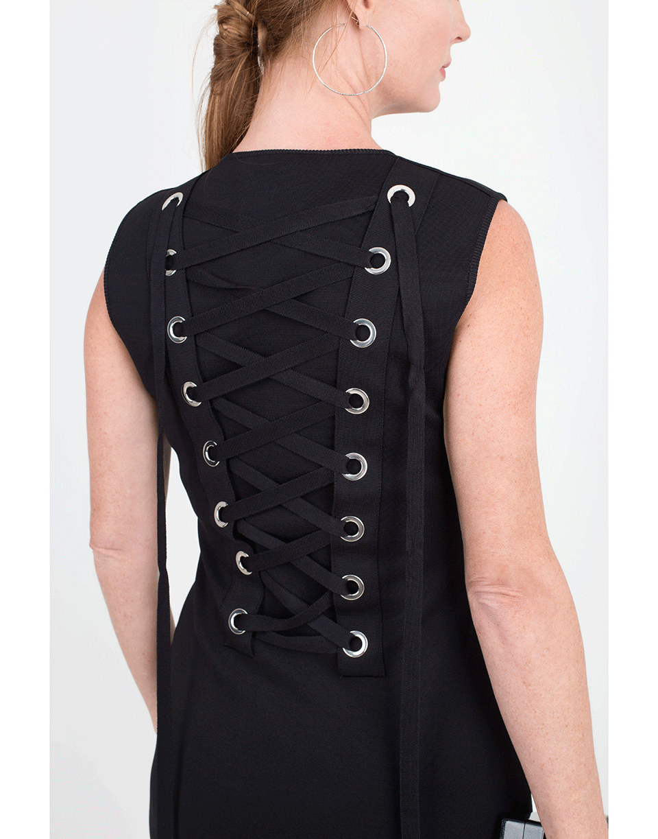 GIVENCHY-Lace Up Back Jersey Dress-