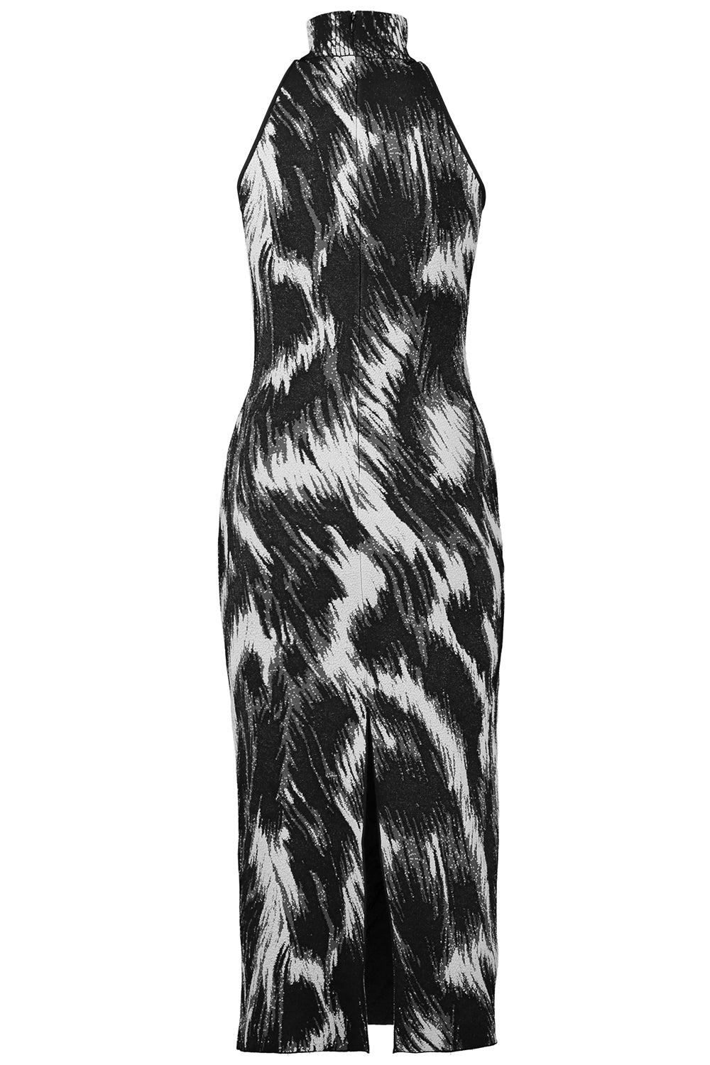 High Neck Knit Dress-GREY MIX-XS-CLOTHINGDRESSCASUAL-GIVENCHY