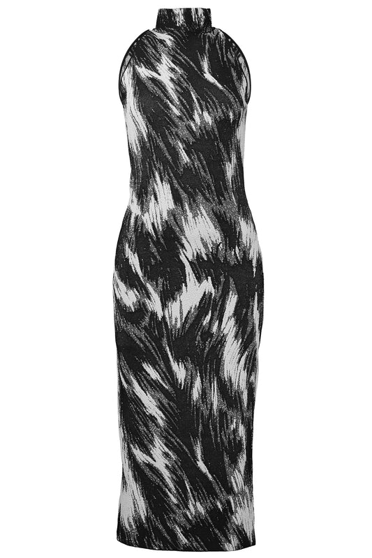 High Neck Knit Dress