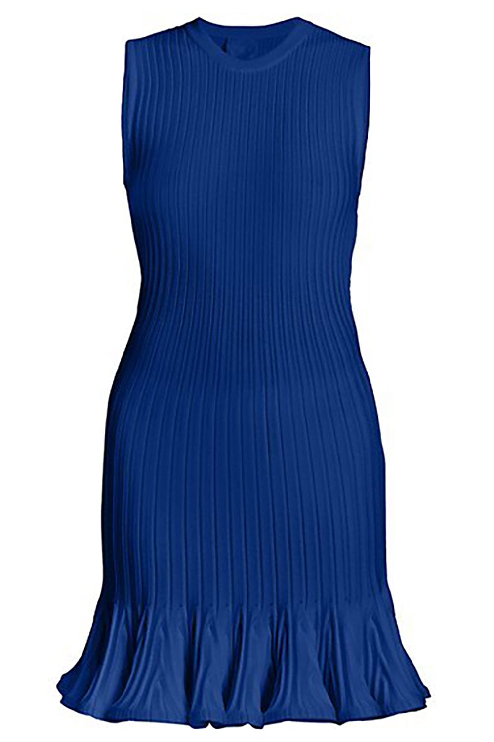 GIVENCHY-Sleeveless Dress With Bottom Ruffles-