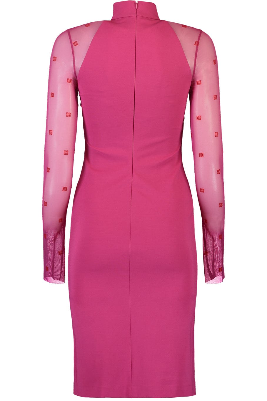 GIVENCHY-Transparent 4g Jersey Halter Dress-