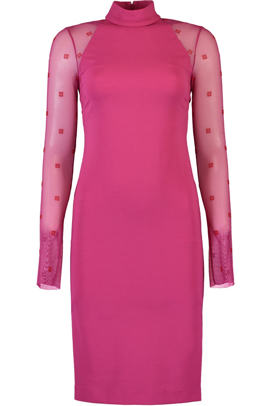 GIVENCHY-Transparent 4g Jersey Halter Dress-